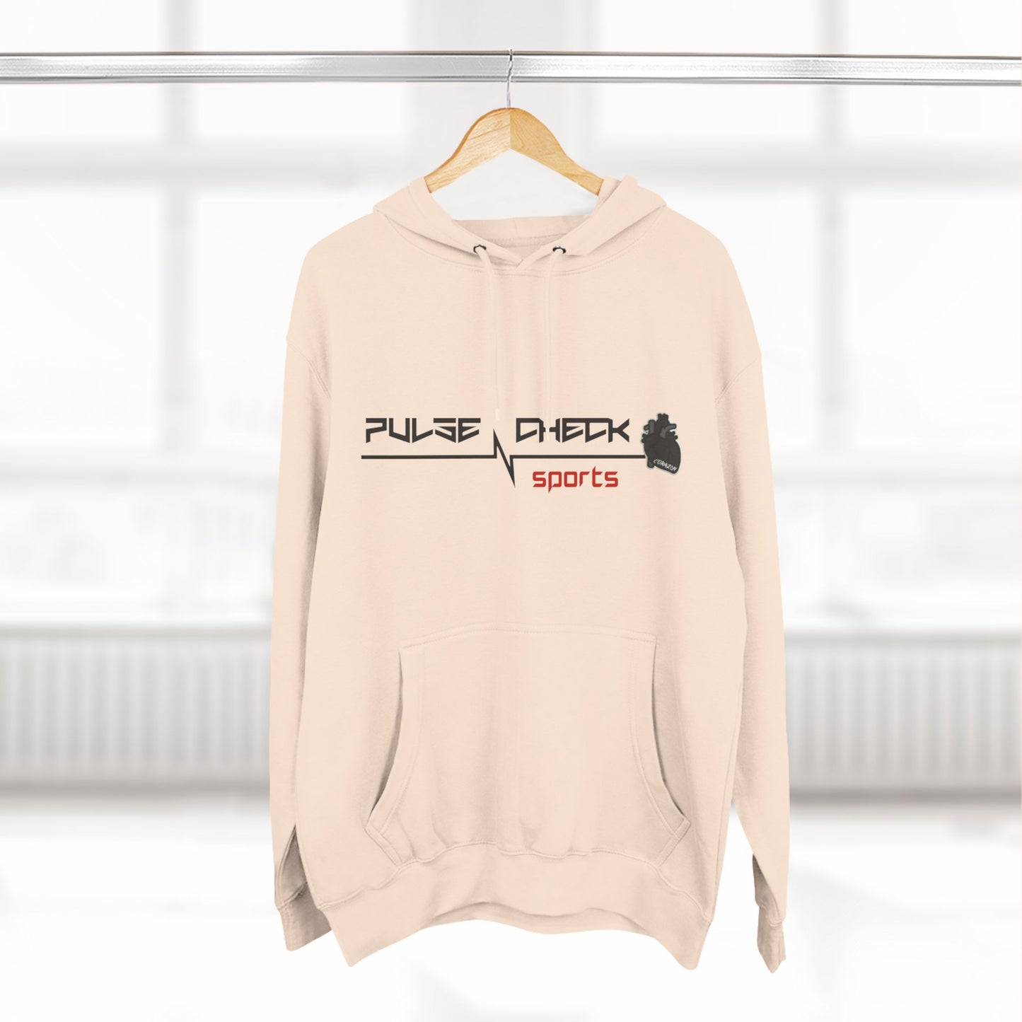 Three-Panel Fleece Hoodie