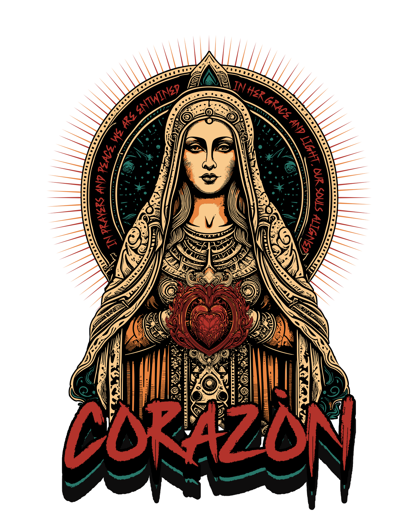 Corazón Ancient Heart shirts