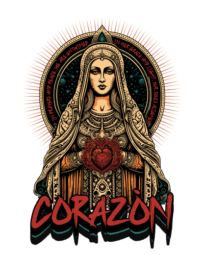 Corazón Ancient Heart shirts