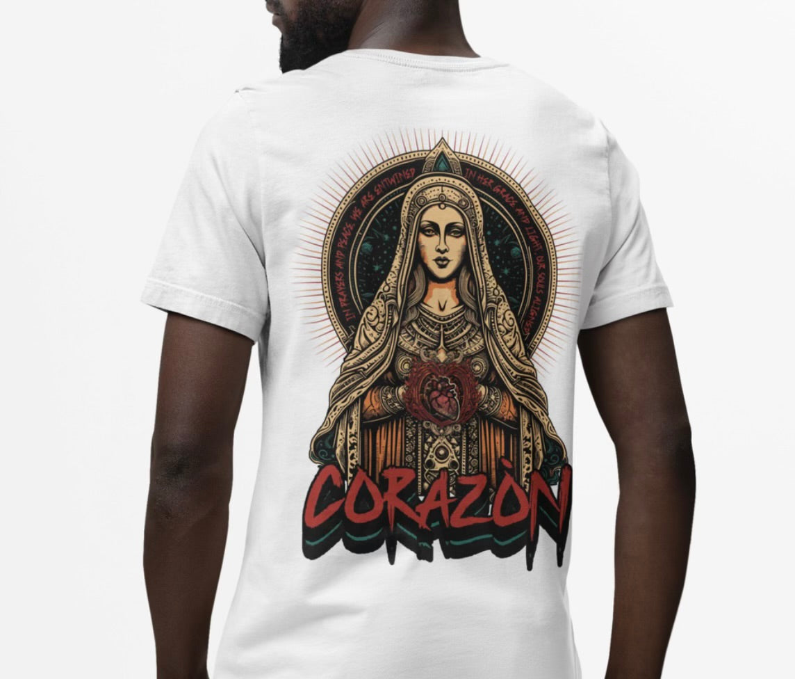 Corazón Ancient Heart shirts