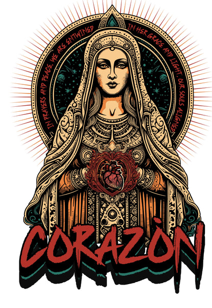 Corazón Ancient Heart shirts